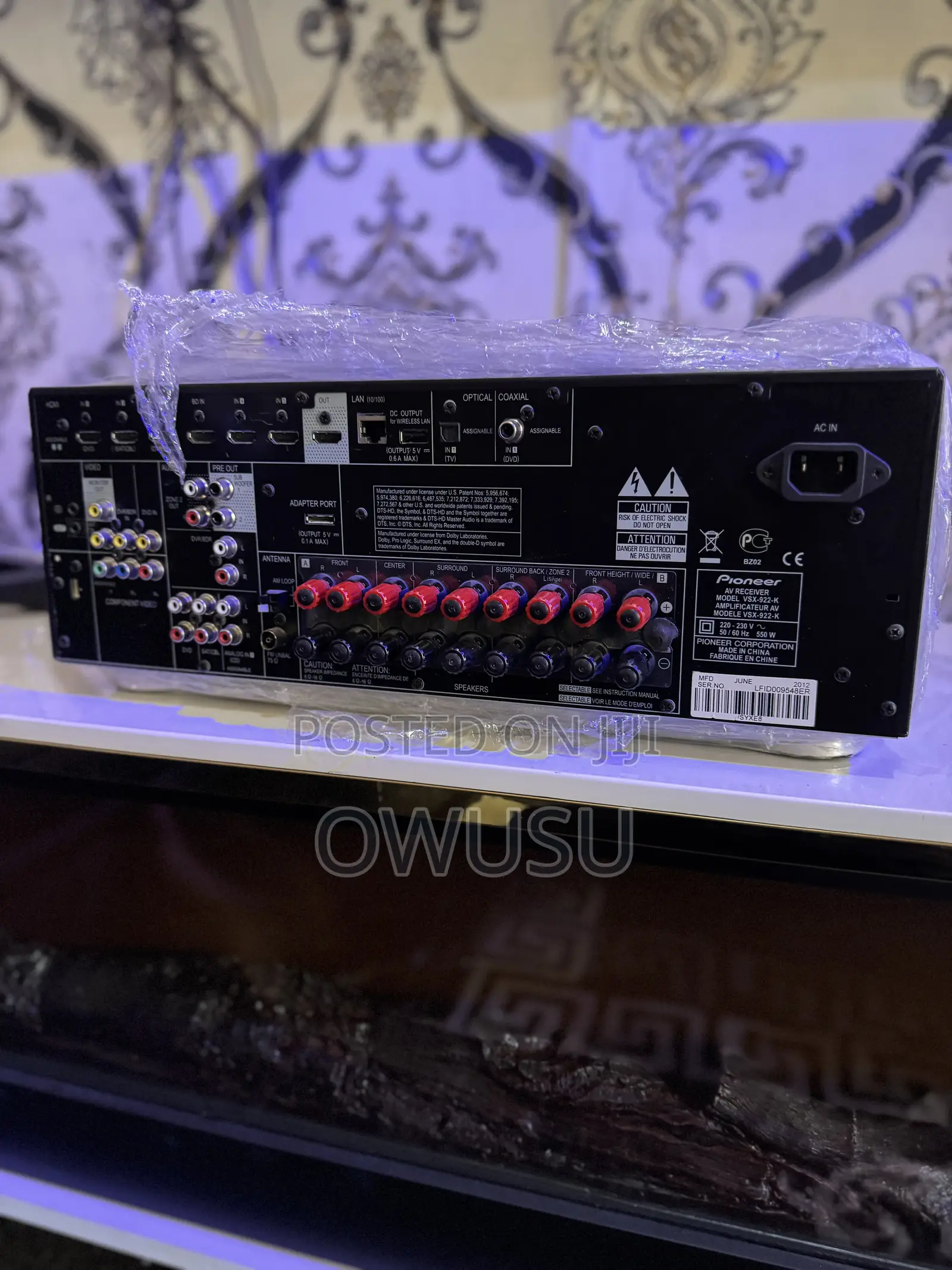 Pioneer VSX 922 7.2 Amplifier 550watts