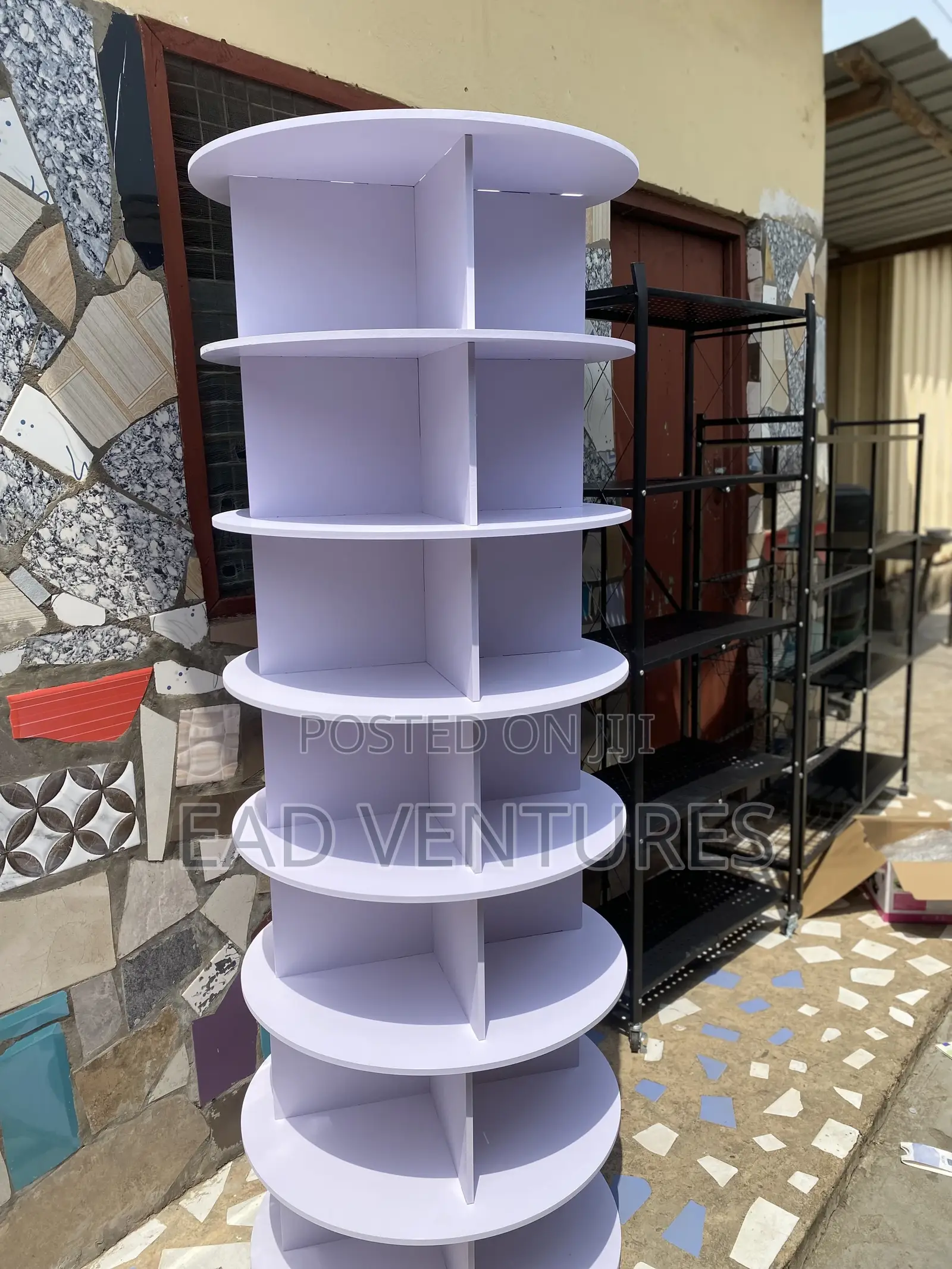 Rotating Shoe and Bag Rack