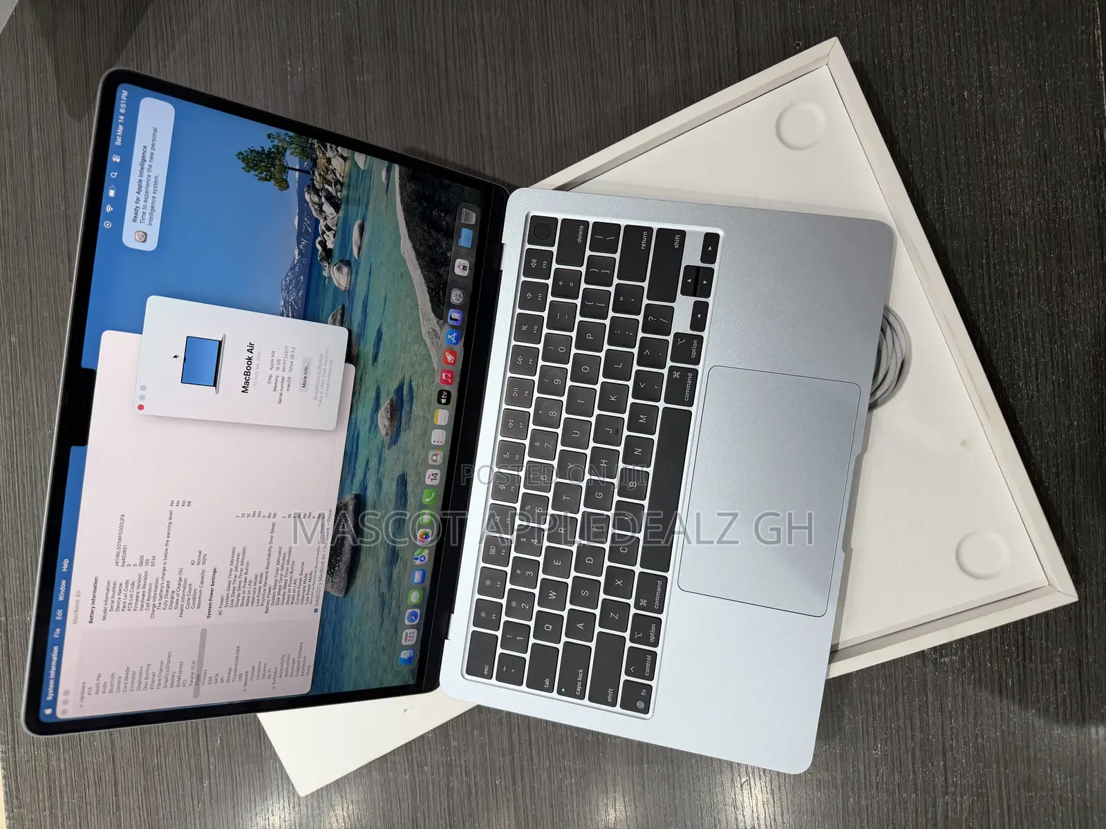 Laptop Apple MacBook Air 2025 M4 13-inch 16GB Apple M4 SSD 256GB