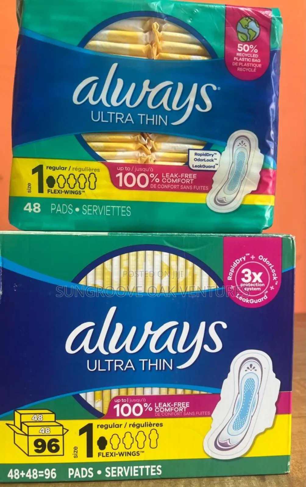 Always Ultra Thin Sanitary Pads 96cts