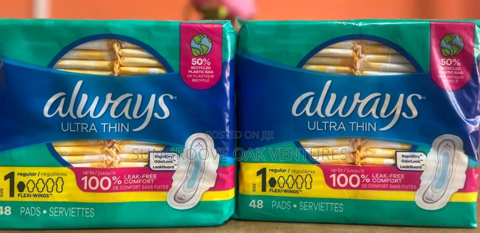 Always Ultra Thin Sanitary Pads 96cts