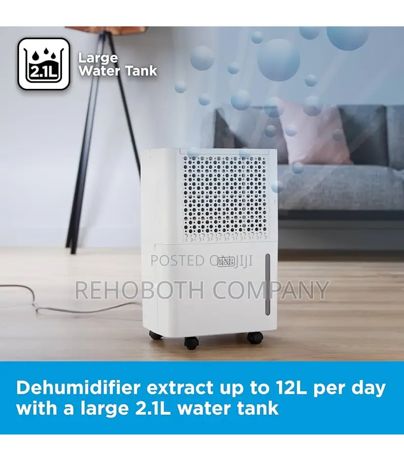 Black+Decker 12l Smart Dehumidifier Ionizer