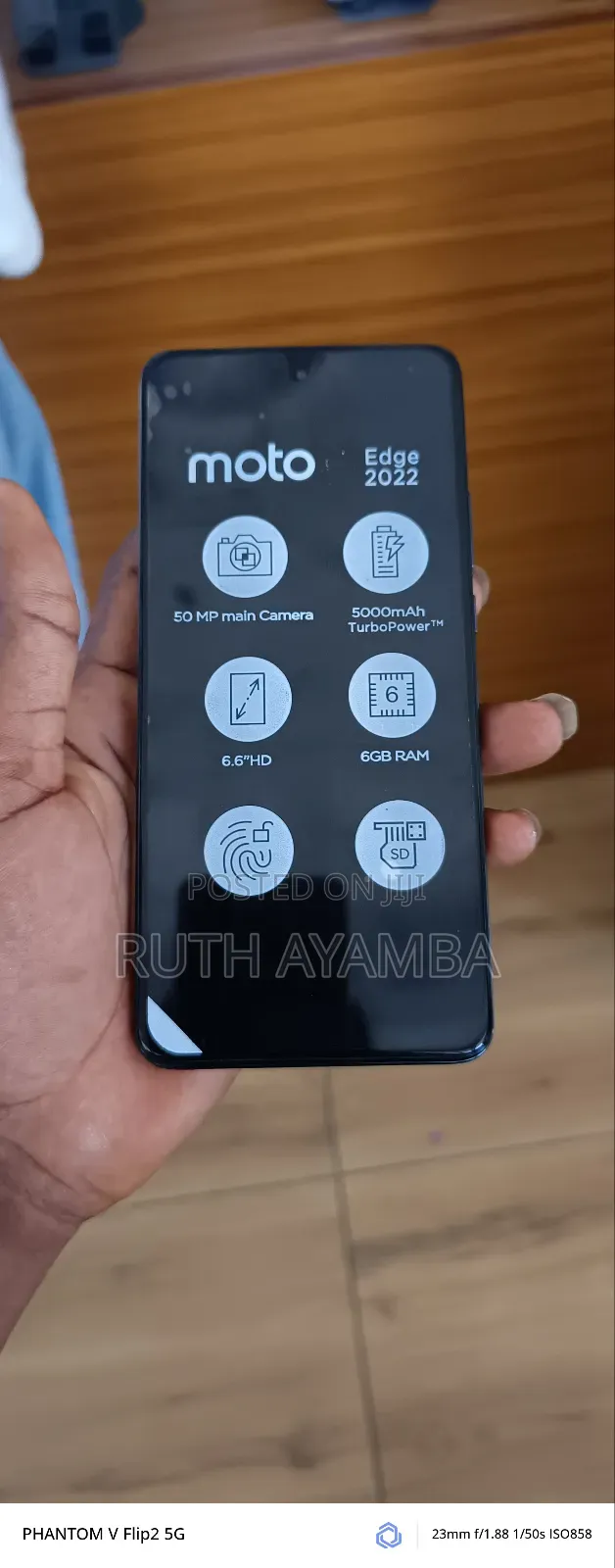 New Motorola Edge (2022) 128 GB Black