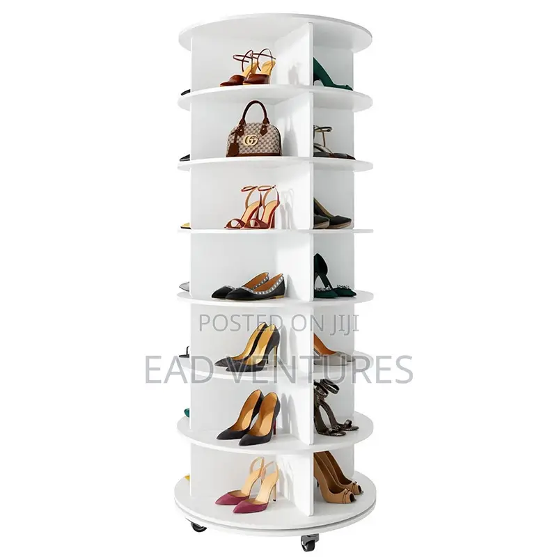 Rotating Shoe and Bag Rack