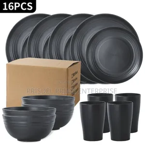 16 Pieces Plastic Bowls Set