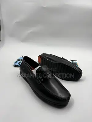 Available Clarks Pure Leather Loafers Black