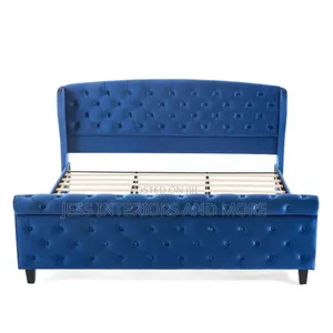 Bed Frame (Wingback 43" Tall Headboard Scroll Footboard
)