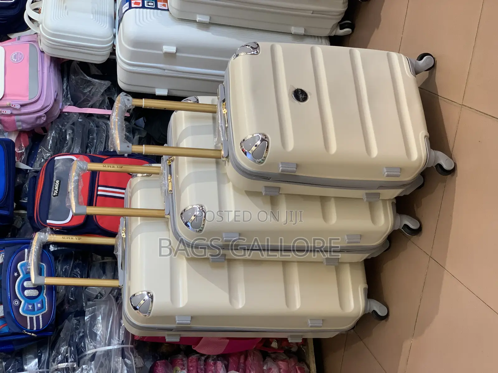 Off White Luggage Set