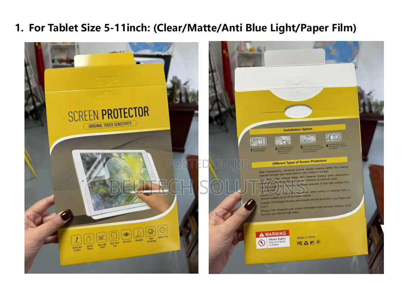 Tablet Anti Blue Light Screen Protectors