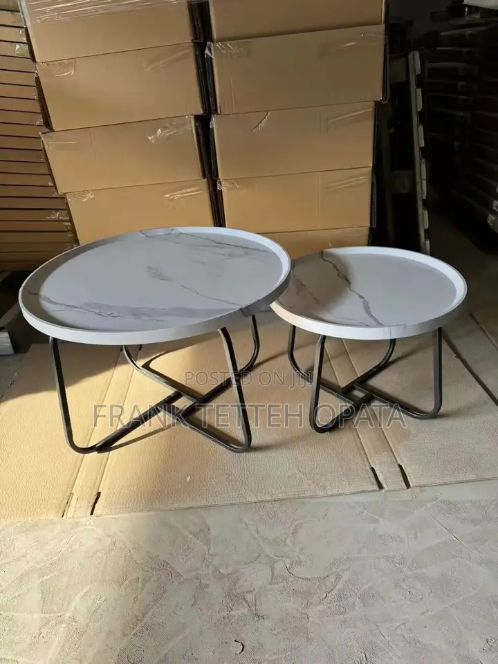 2 in 1 Center and Coffee Wooden Table Set