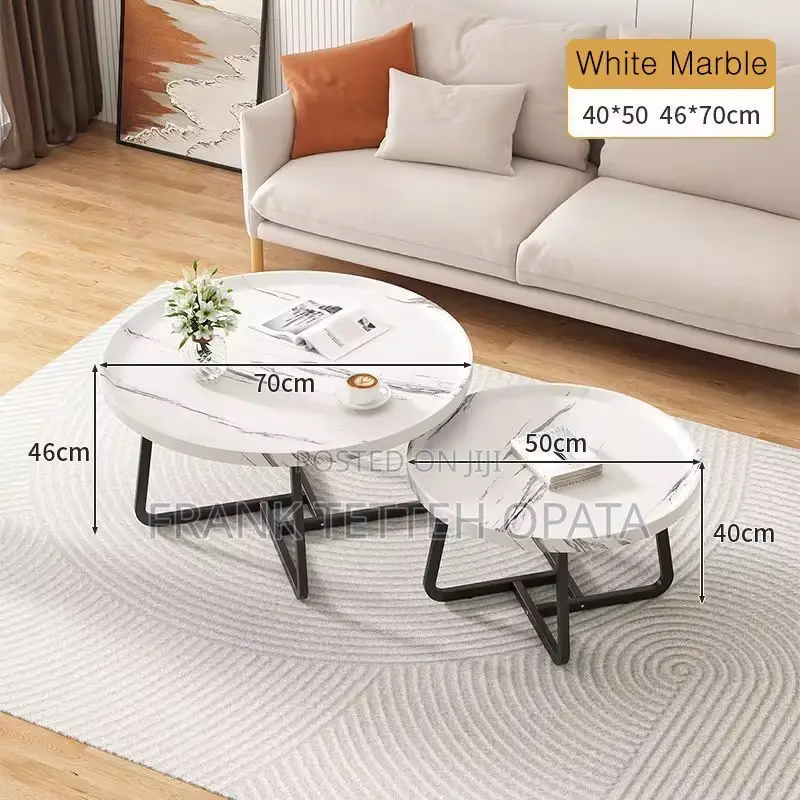 2 in 1 Center and Coffee Wooden Table Set