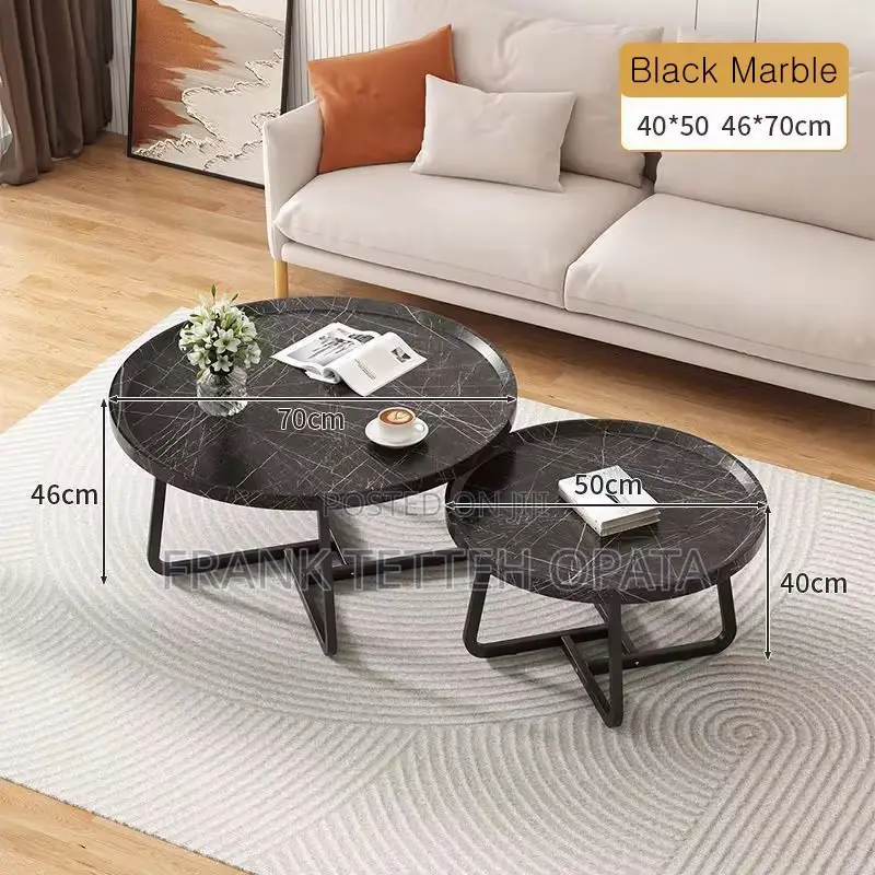 2 in 1 Center and Coffee Wooden Table Set