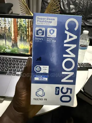 New Tecno Camon 50 Pro 256 GB Black