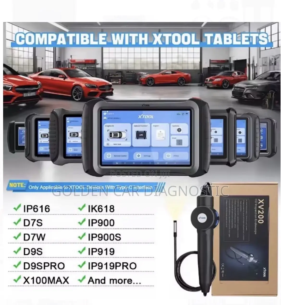 Xtool Xv200 Engine Oil 8.5mm Hd Endoscope Camera Inspection
