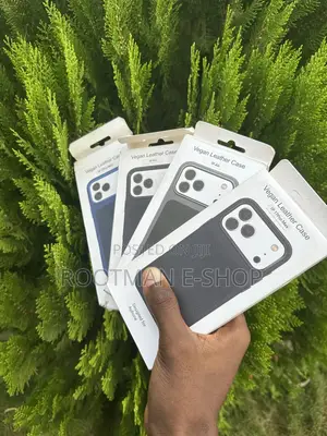 Vegan Leather Cases With Thick Bumper for iPhone 17 Pro Max