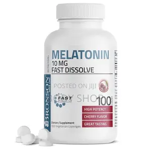 Bronson Melatonin 10mg Fast Dissolve Cherry Flavored Tablets