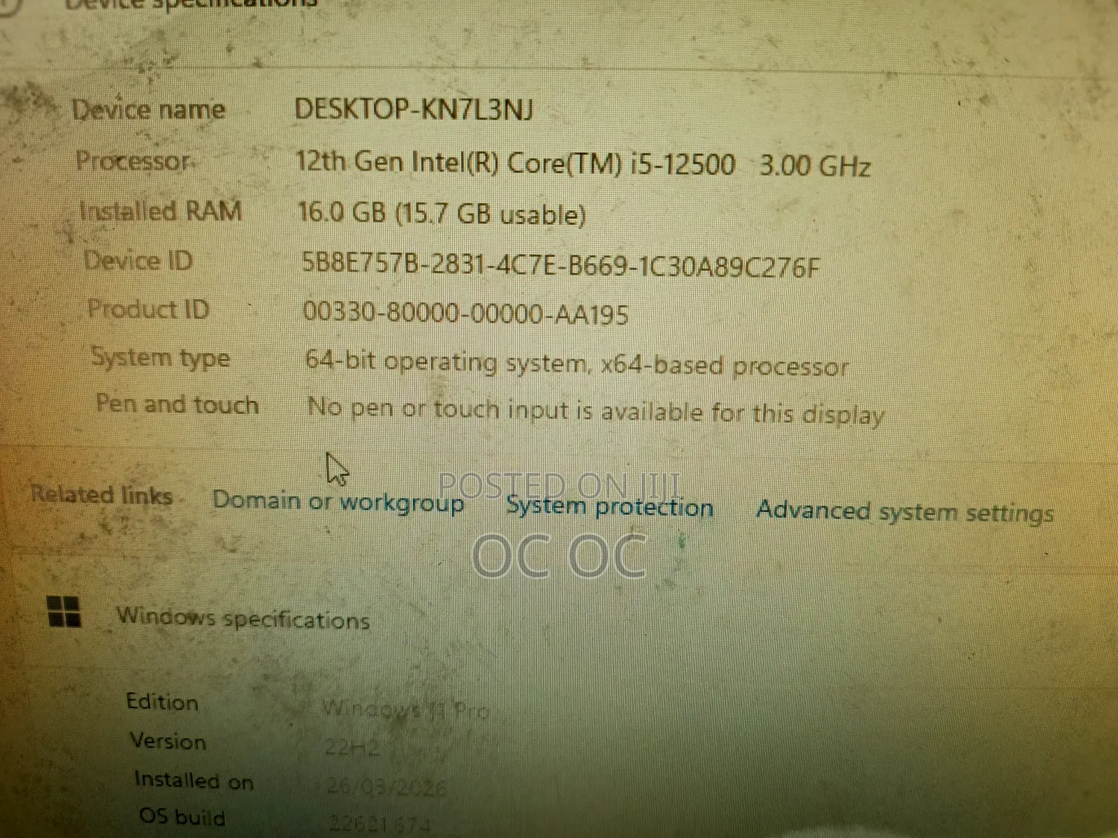 Desktop Computer Dell Optiplex 7000 MT 16GB Intel Core i5 SSD 512GB