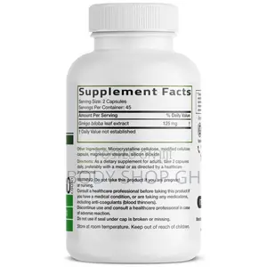 Bronson Ginkgo Biloba Extra Strength Supports Brain Function Memory
