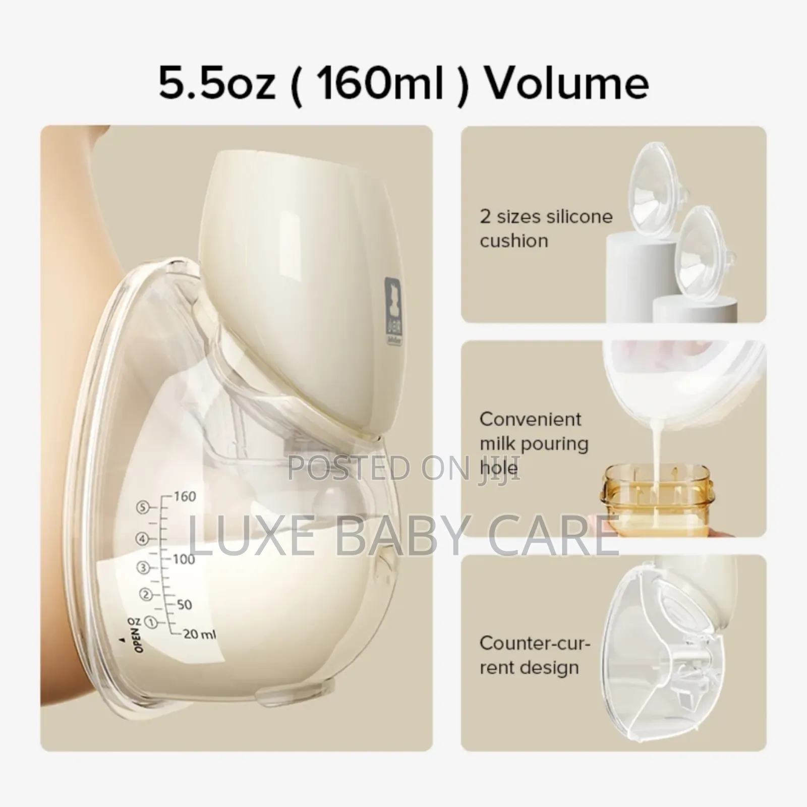 Ultra Light Wearable Hands Free Electric Breast Pump