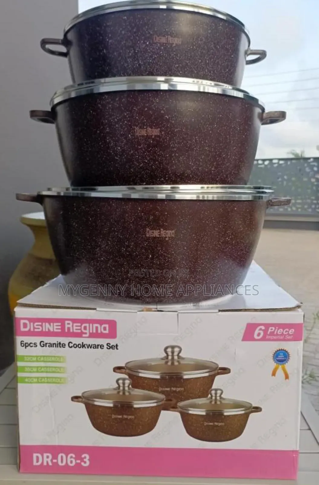 6 Piece Non Stick Aluminum Cookware Set