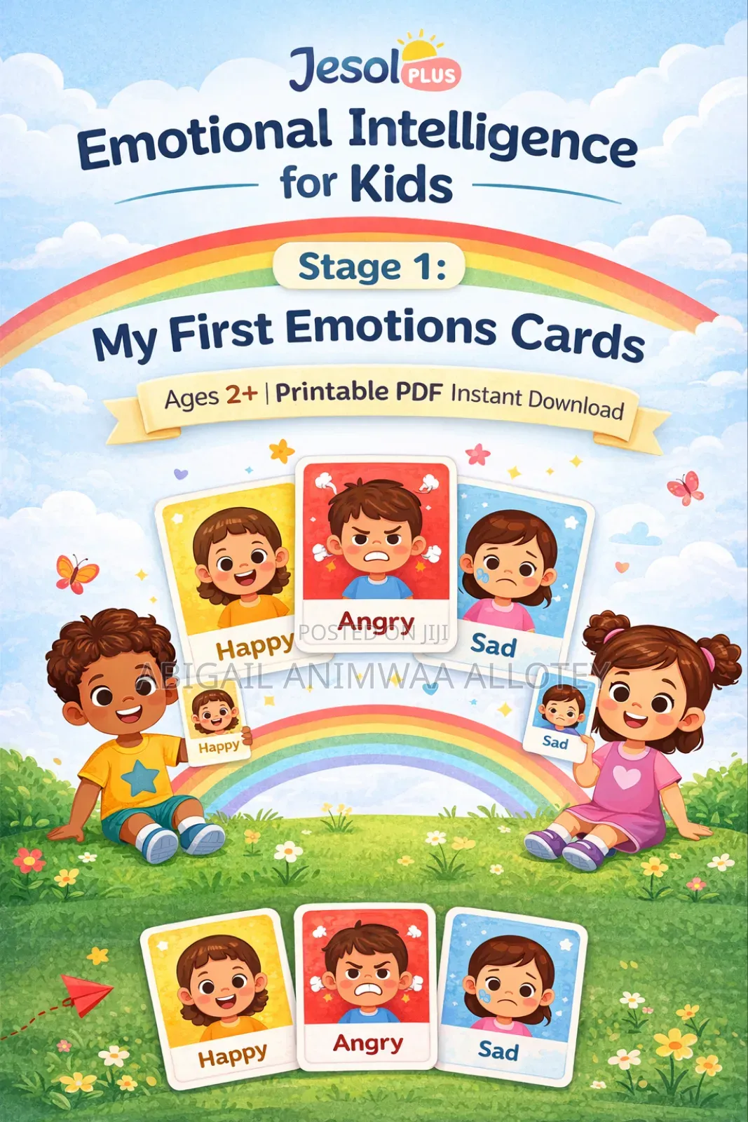Printable Emotions Cards for Kids (Age 2+)Build Emotional Intelligence