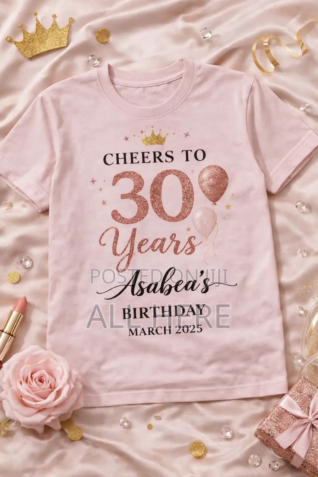 Bridal Shower, Birthday Bachelorette Shirts – Custom Elegant