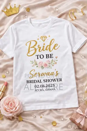 Bridal Shower, Birthday Bachelorette Shirts – Custom Elegant