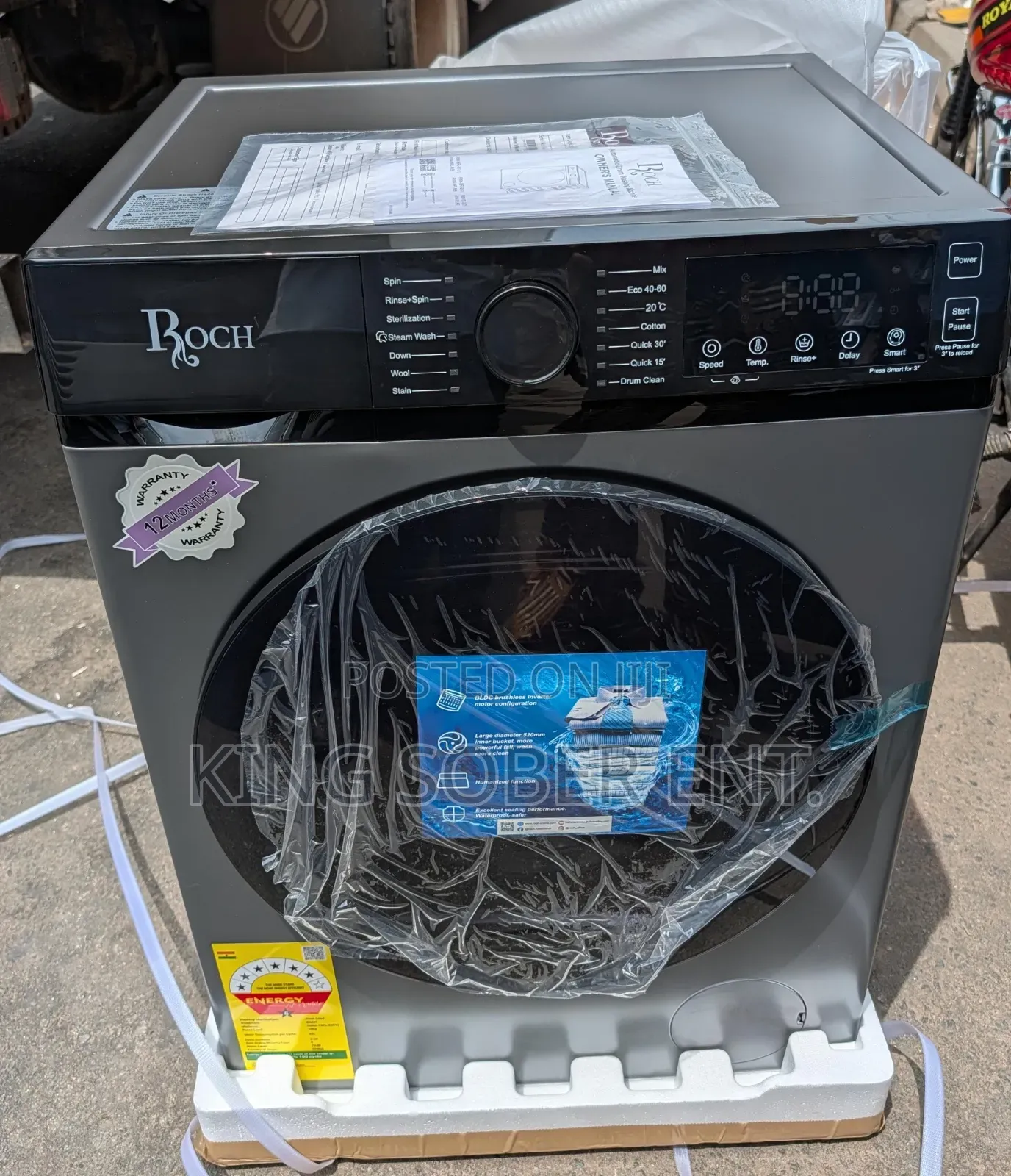 Roch 10kg Front Load Fully Automatic Washing Machine Ghc4050