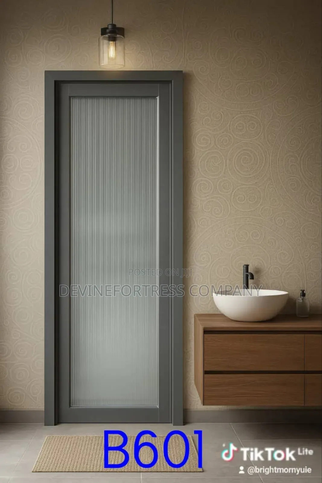 High Quality GNB Lightech Bathroom Fiber Door Sharpen Color