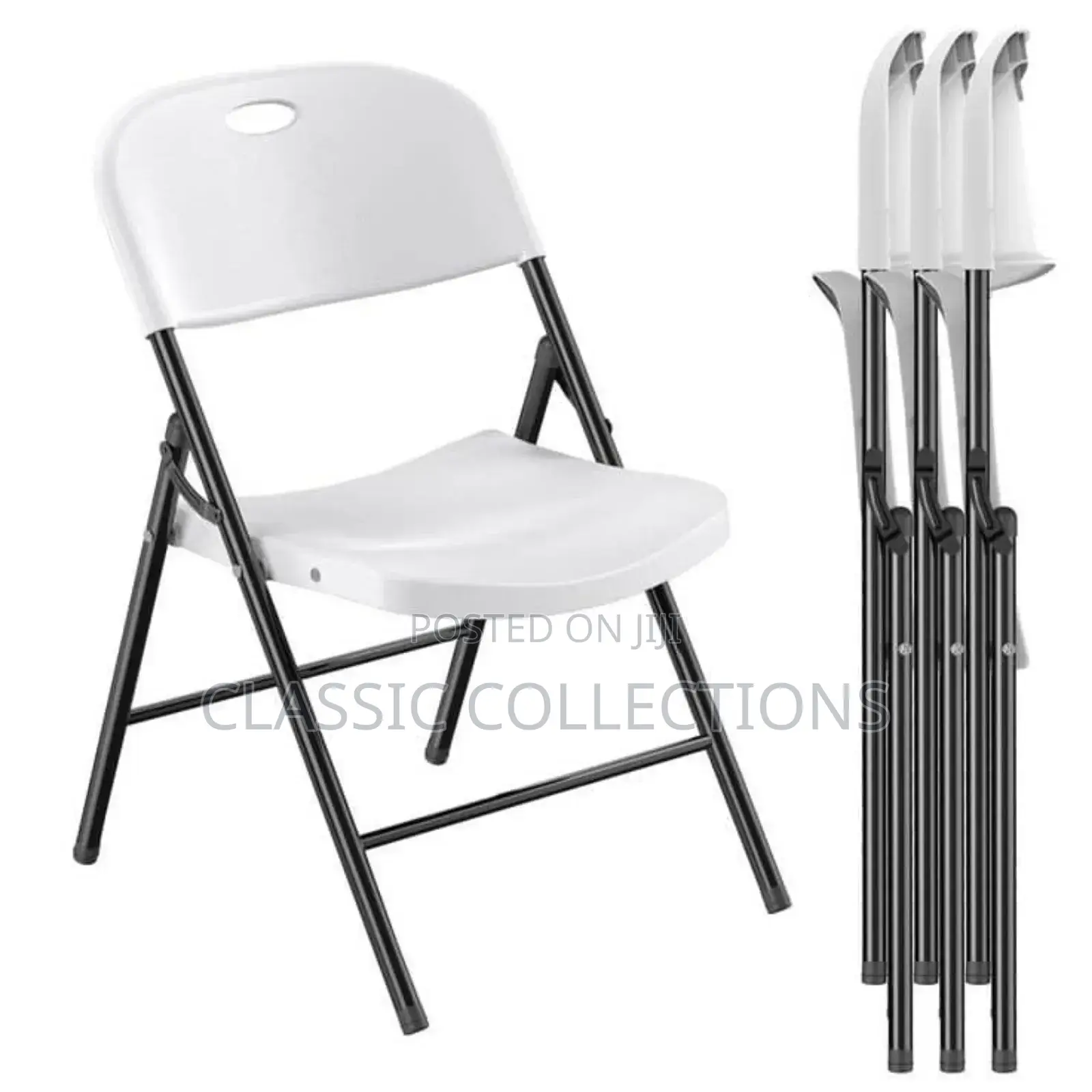 White Plastic Folding Chairs(Wholesale)