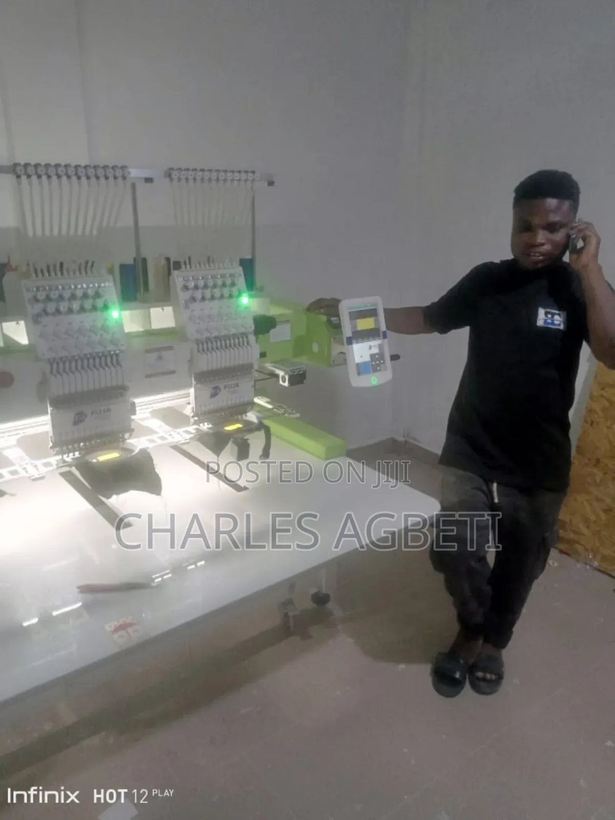 Four Heads, Twelve Needles Brand New Fuja Embroidery Machine