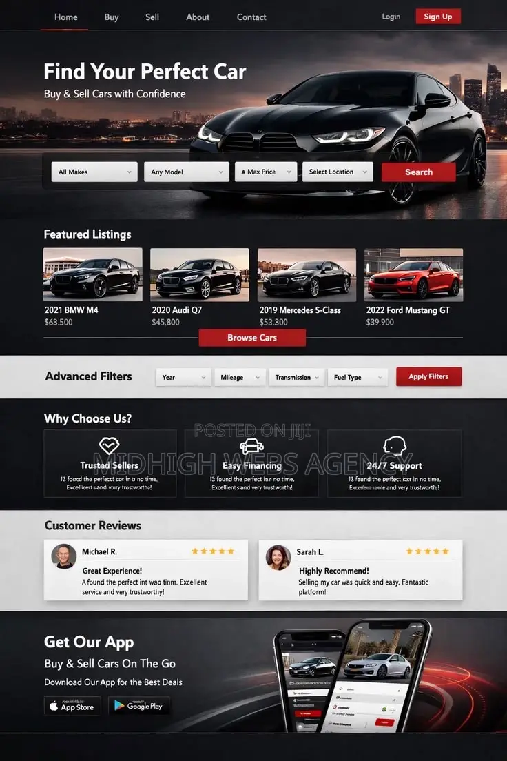 Get a Professional Website for Your Car Dealerships