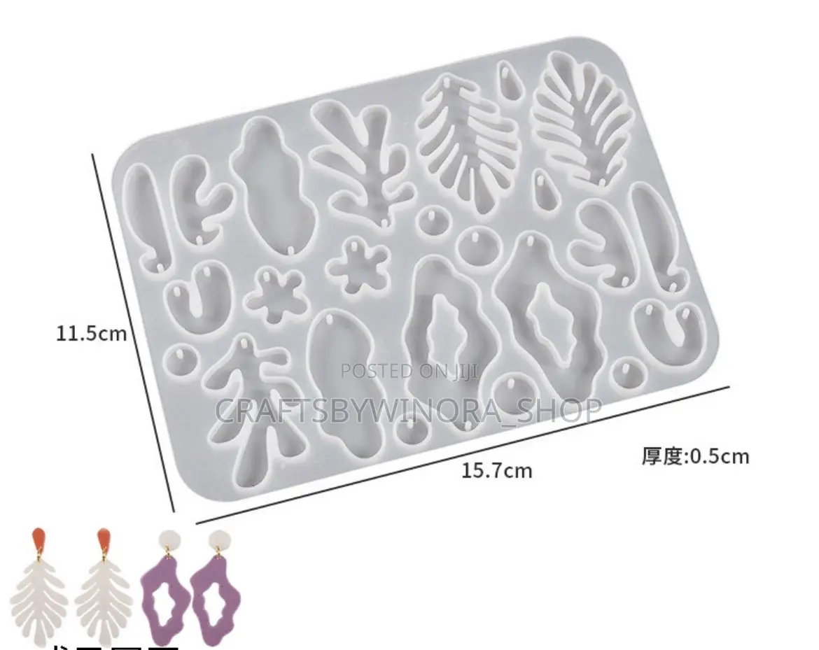 Irregular Leaf Earring Mould