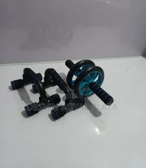 Push Up Bar + Ab Wheel Roller