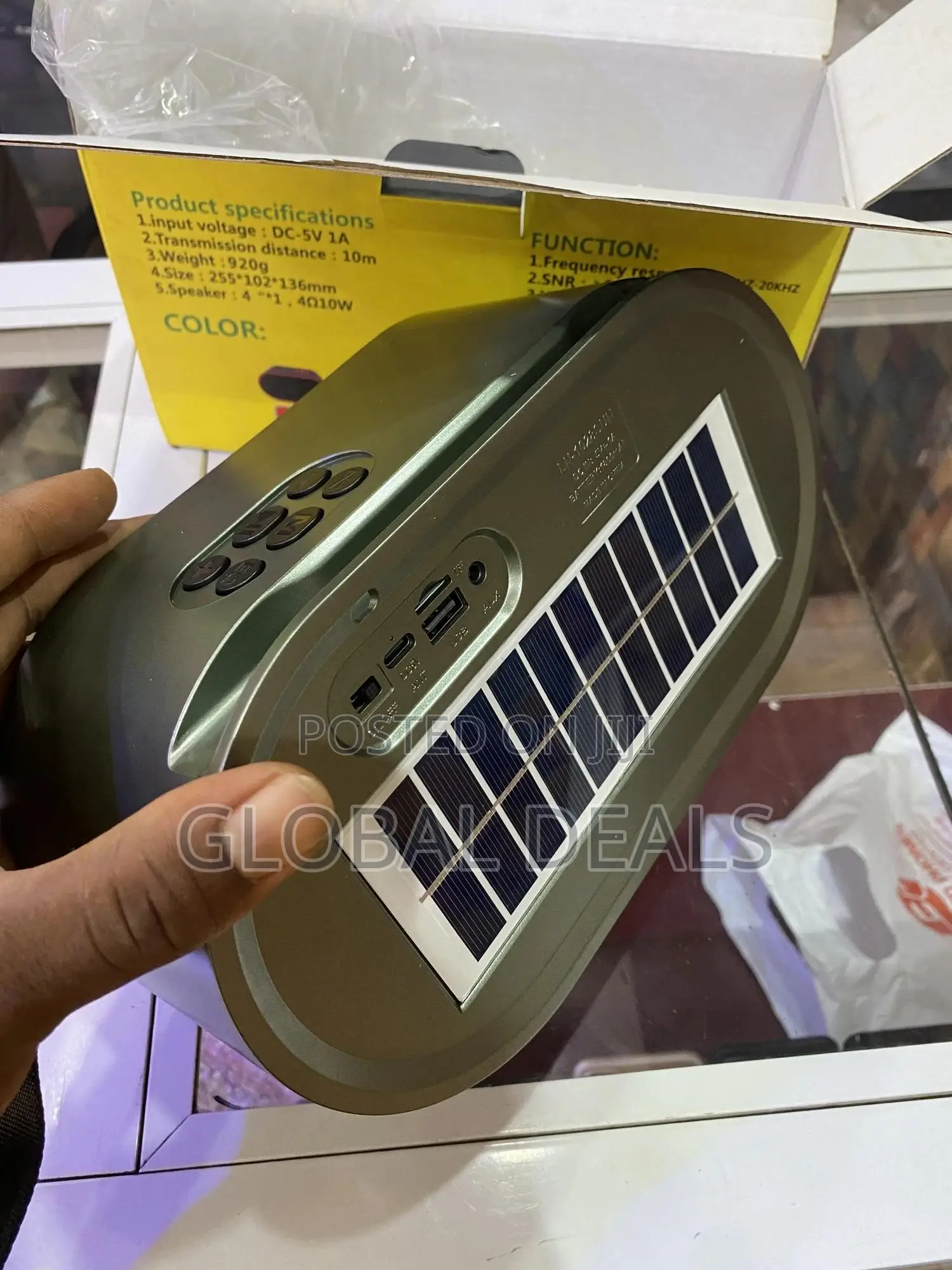 Boombest Original Wireless/Bluetooth Speaker With Solar