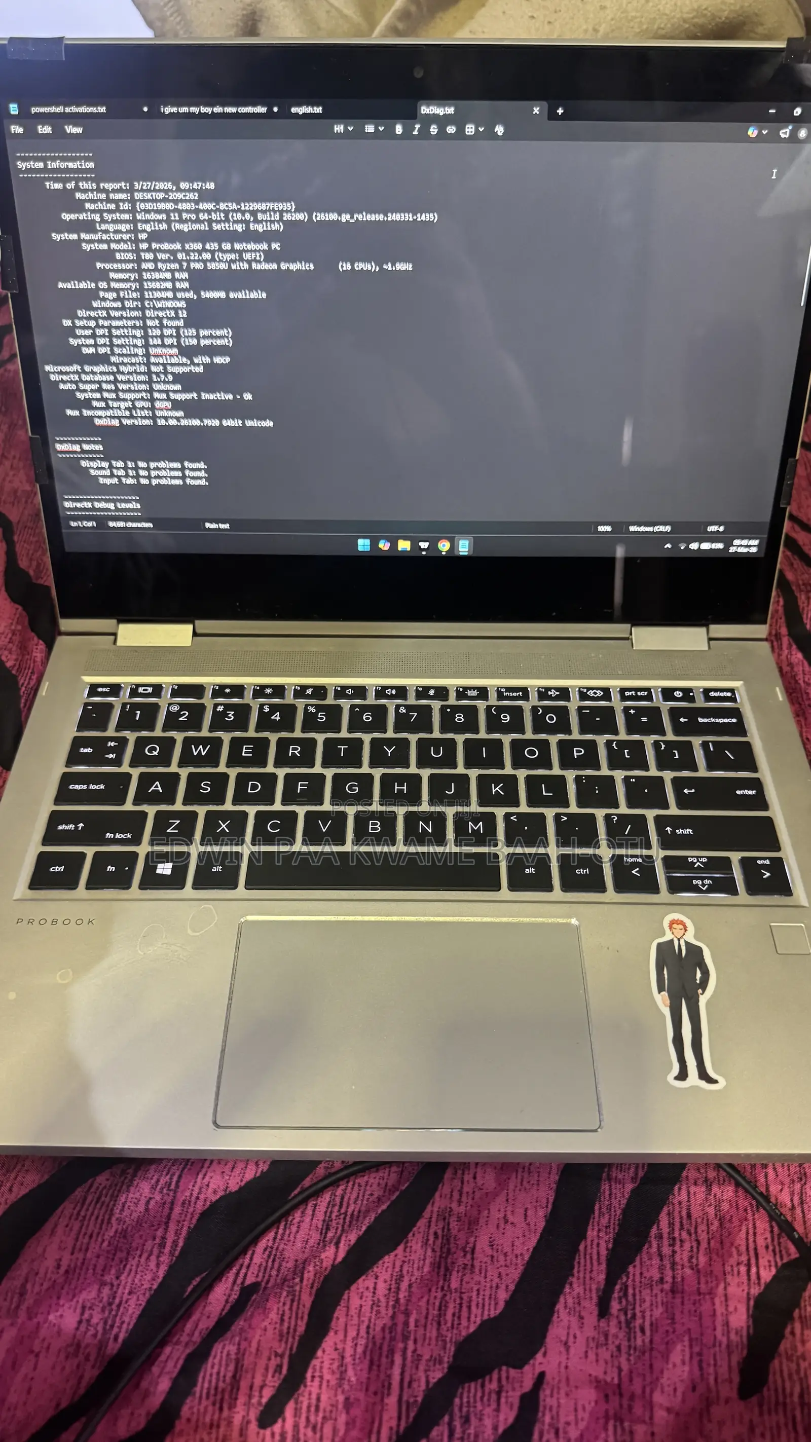 Laptop HP ProBook x360 435 G8 16GB AMD Ryzen 7 SSD 256GB