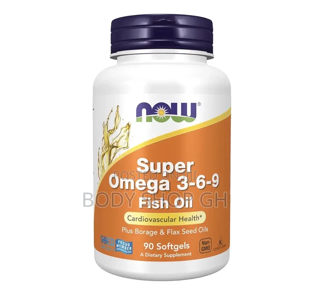 Super Omega 3-6-9 1200mg - Borage and Flax Seed Oils, 90 Softgels