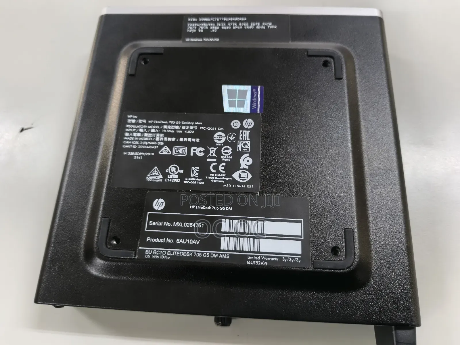 Desktop Computer HP EliteDesk 705 16GB AMD Ryzen 5 SSD 512GB