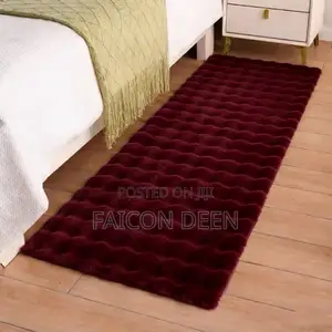 Premium Modern Origin Fluffy Bedside Carpets(Available in Diff Colors