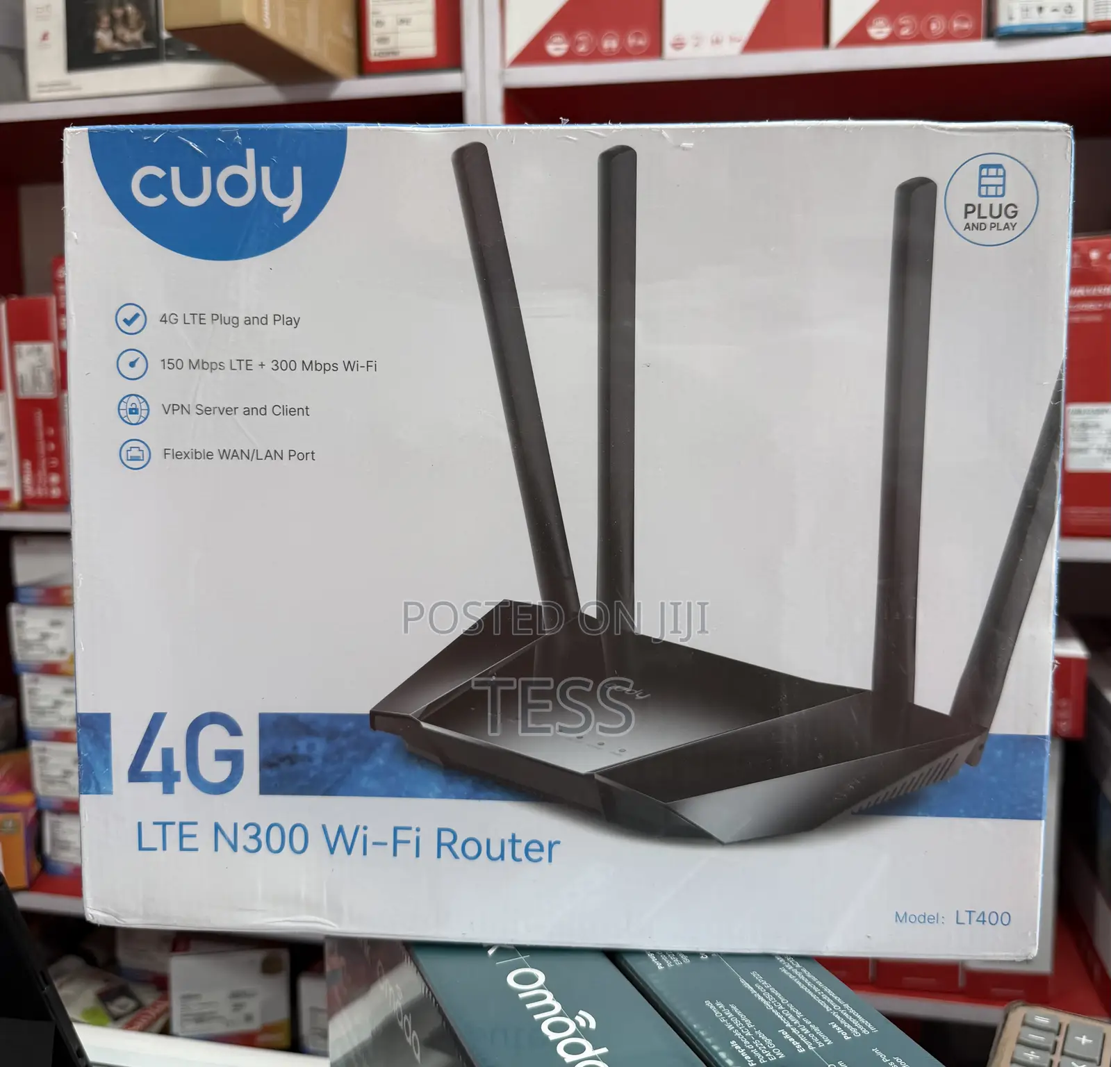 Cudy Universal Wifi 4g Lte Cat4 Router 5dbi High Gain Antennas Lt400