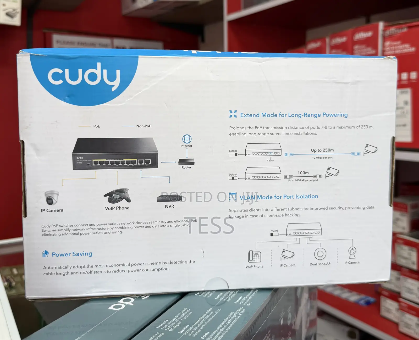 Cudy 8 Port Gigabit Poe Switch 120 Watts Poe Gs1010pe 10/100/1000mbps