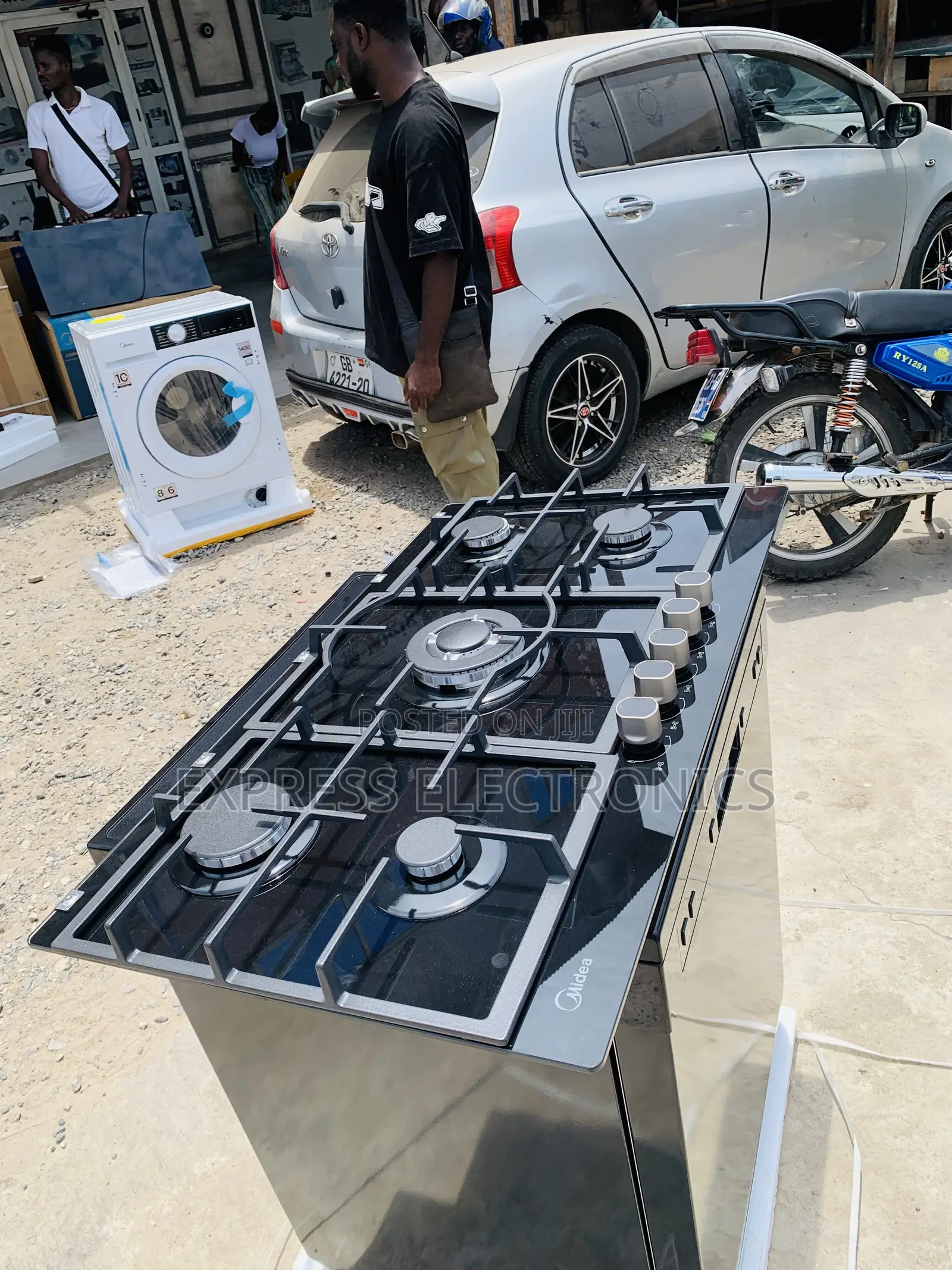 Better Deal on Midea 90g50me 90cm Black 5burner