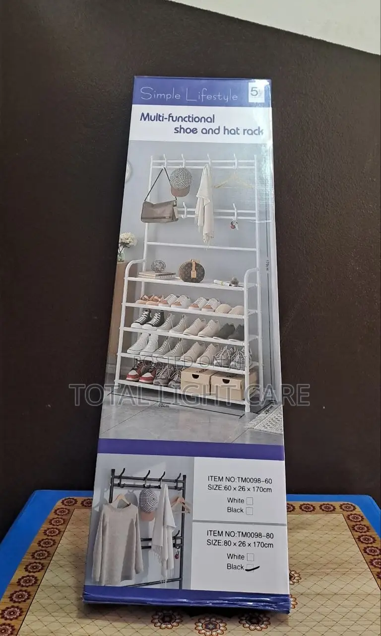 Multi-Functional Shoe and Hat Rack