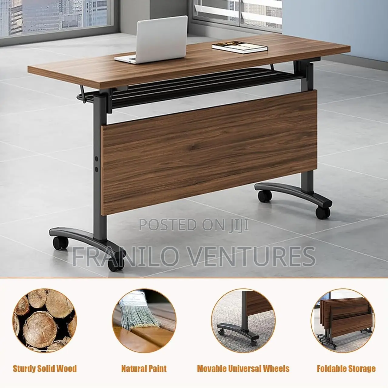 Foldable Conference/ Meeting Desk (1.2m/1.4m/1.6m)