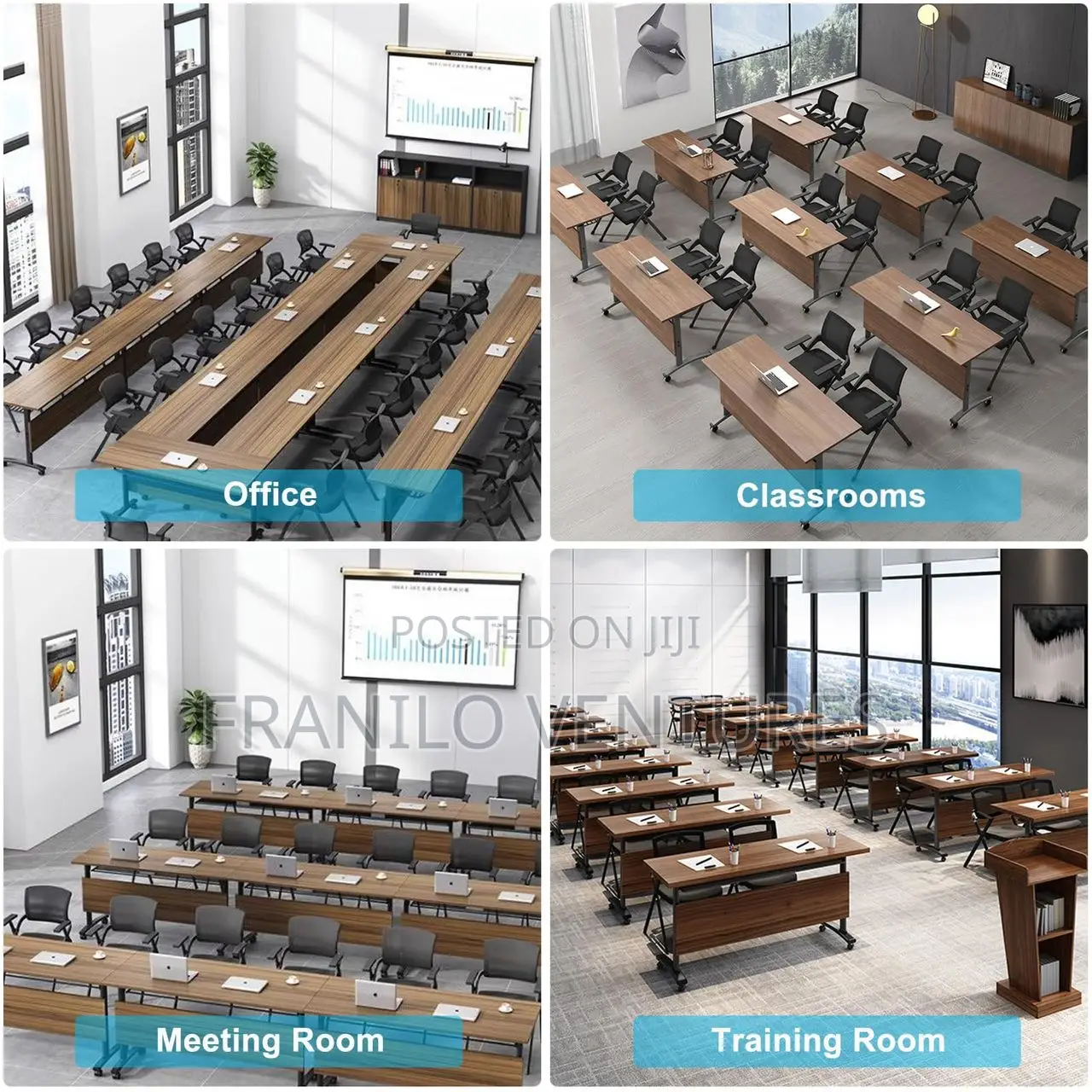 Foldable Conference/ Meeting Desk (1.2m/1.4m/1.6m)