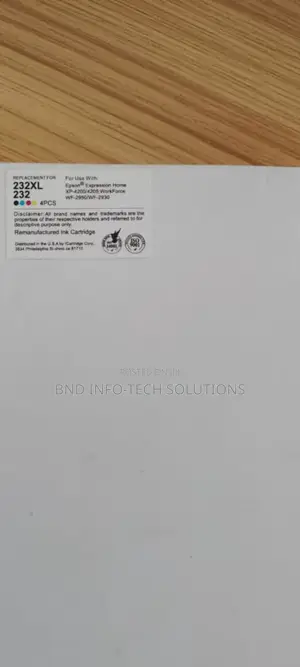 232/232xl Remanufactured Ink for Epson Printers