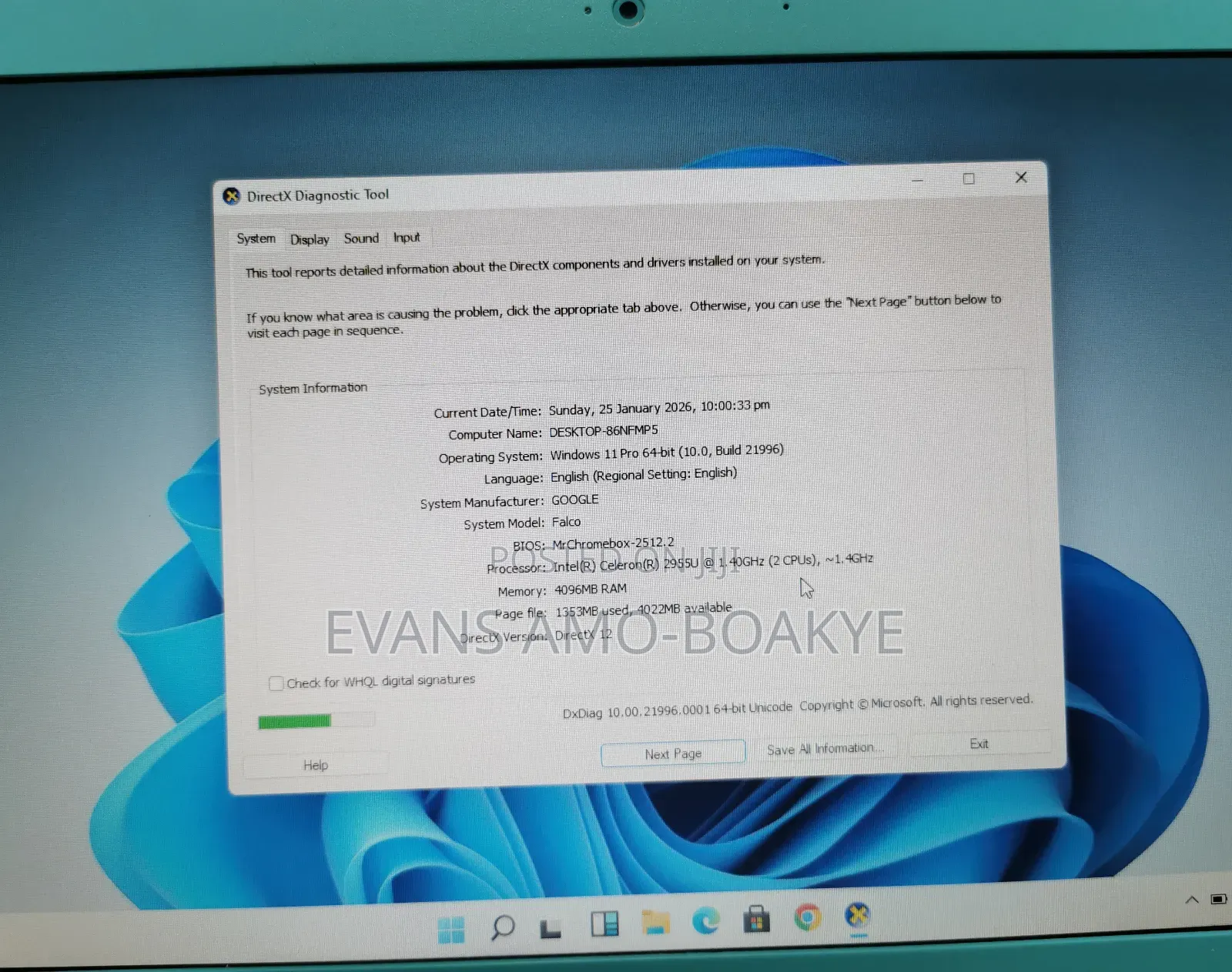Laptop HP Chromebook 14 4GB Intel SSHD+SSD 320GB