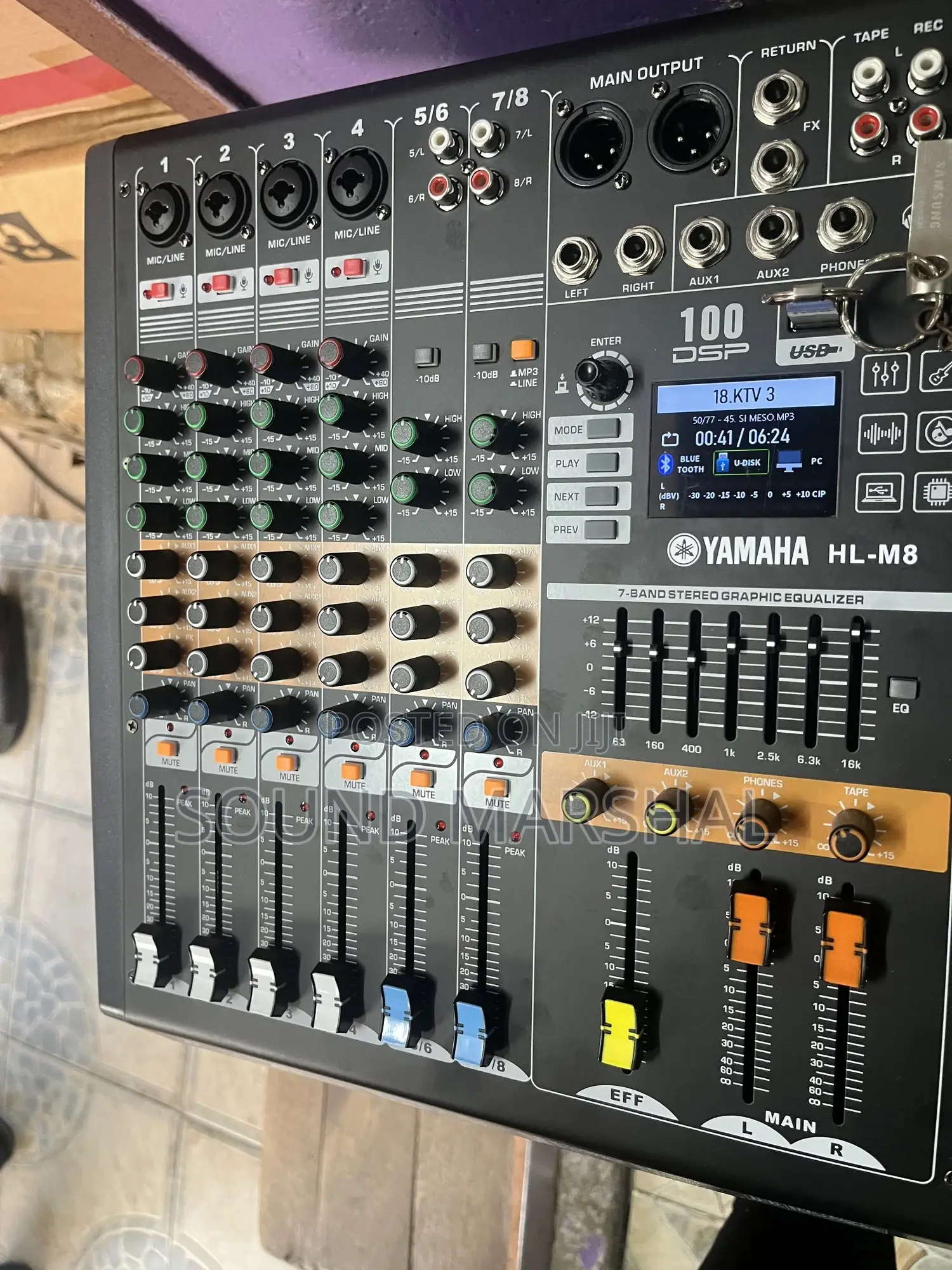 Yamaha Hl-M8 8 Channel Console Mixer