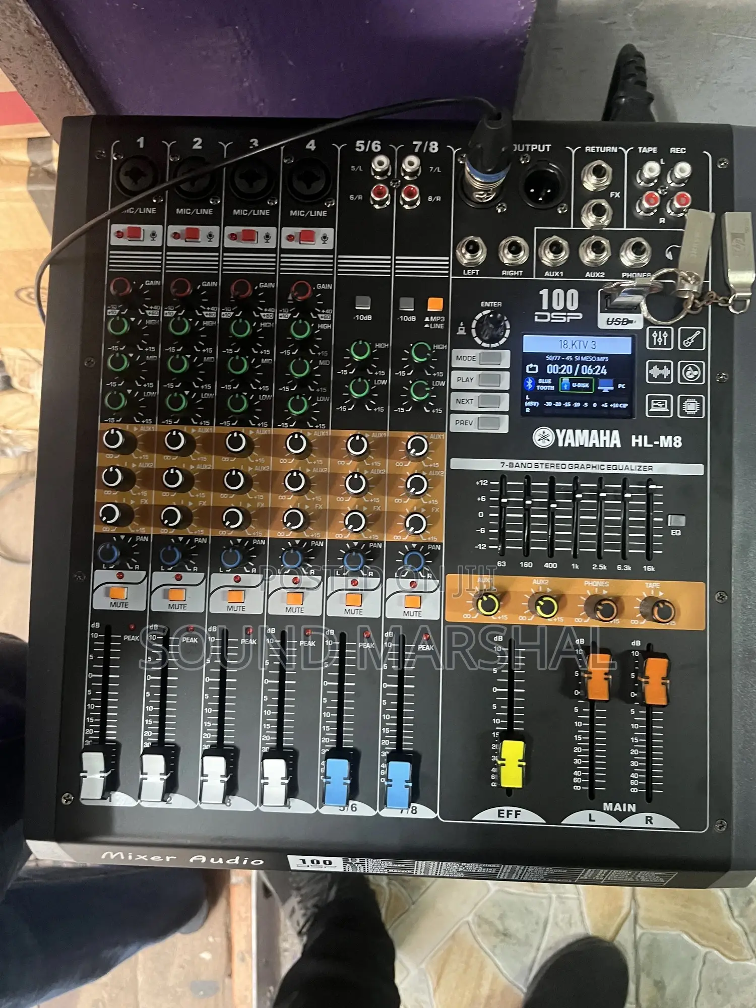 Yamaha Hl-M8 8 Channel Console Mixer