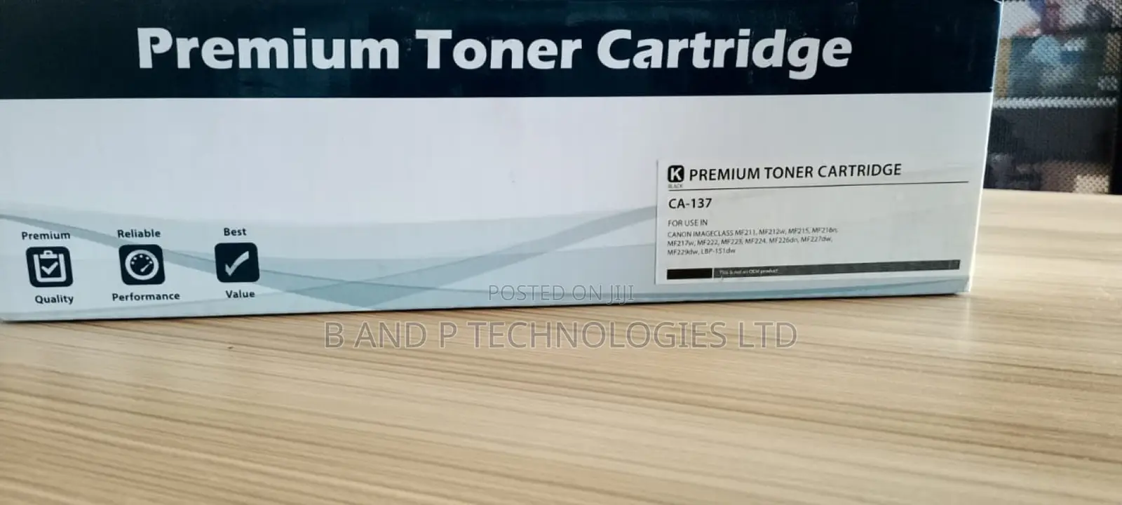 Canon 137 Replacement Toner(Black) for Canon Printers